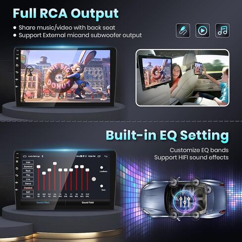 【2G+64G】 ستيريو سيارة Carplay مقاس 9 بوصات لسيارة Honda Spirior 2009-2013/Accord 2008-2012/Acura TSX 2008-2012 مع نظام تشغيل Android اللاسلكي، شاشة لمس HD IPS وراديو سيارة بلوتوث مع نظام تحديد المواقع واي فاي وكاميرا HiFi صوت مجانية in Saudi Arabia