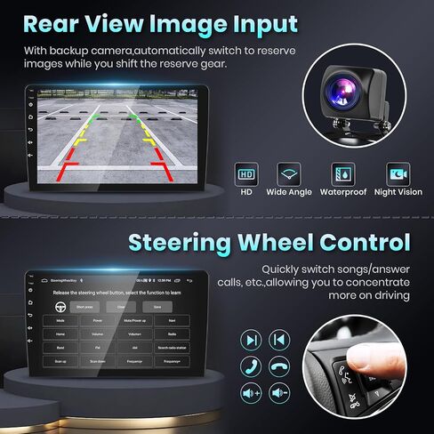 【2G+64G】 ستيريو سيارة Carplay مقاس 9 بوصات لسيارة Honda Spirior 2009-2013/Accord 2008-2012/Acura TSX 2008-2012 مع نظام تشغيل Android اللاسلكي، شاشة لمس HD IPS وراديو سيارة بلوتوث مع نظام تحديد المواقع واي فاي وكاميرا HiFi صوت مجانية in Saudi Arabia