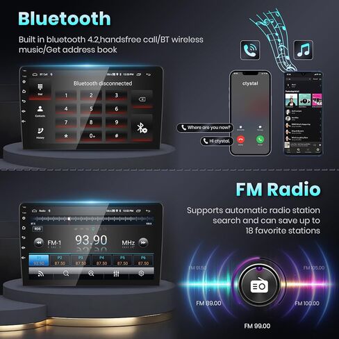 【2G+64G】 ستيريو سيارة Carplay مقاس 9 بوصات لسيارة Honda Spirior 2009-2013/Accord 2008-2012/Acura TSX 2008-2012 مع نظام تشغيل Android اللاسلكي، شاشة لمس HD IPS وراديو سيارة بلوتوث مع نظام تحديد المواقع واي فاي وكاميرا HiFi صوت مجانية in Saudi Arabia