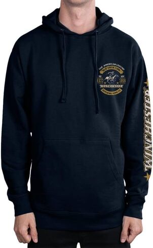 Winchester Official Vintage Rider Printed Fleece Pullover Hooded Sweatshirt for Men, Women, Unisex in Saudi Arabia