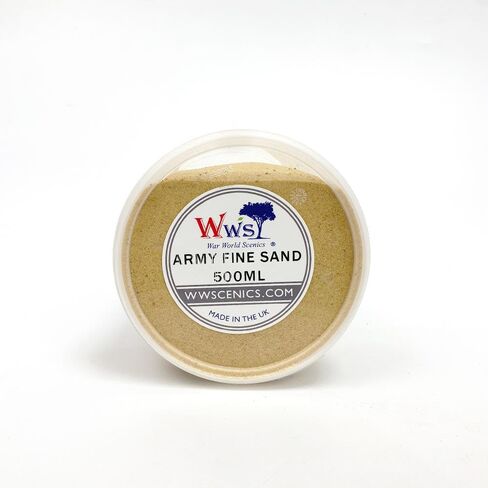 WWScenics Army Fine Model Sand | 180ml Tub | Wargame Scenery & Basing Material in Saudi Arabia