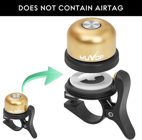 جرس الدراجة، حامل دراجة هوائية مخفي في الجرس، جرس دراجة لمقود دراجة بقطر 0.87-1.0 بوصة، ملحقات حامل أجراس الدراجة المقاومة للماء للدراجات للبالغين in Kuwait