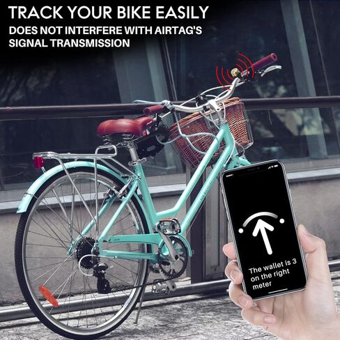 جرس الدراجة، حامل دراجة هوائية مخفي في الجرس، جرس دراجة لمقود دراجة بقطر 0.87-1.0 بوصة، ملحقات حامل أجراس الدراجة المقاومة للماء للدراجات للبالغين in Kuwait