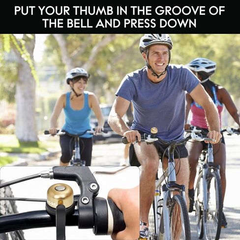 جرس الدراجة، حامل دراجة هوائية مخفي في الجرس، جرس دراجة لمقود دراجة بقطر 0.87-1.0 بوصة، ملحقات حامل أجراس الدراجة المقاومة للماء للدراجات للبالغين in Kuwait