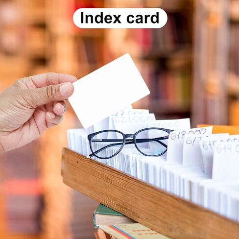 100 حزمة من بطاقات الفهرس 3 × 5 بوصات بيضاء فارغة سميكة ثقيلة الوزن بطاقة ثقيلة 90 رطلًا للبطاقات البريدية وورق الصور واللوحات المقطعية، مثالية للفصول الدراسية والمكتب والاستخدام المنزلي in Kuwait
