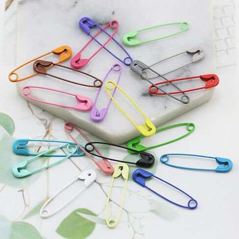 دبابيس أمان متنوعة، 150 قطعة دبابيس أمان صغيرة للملابس وخياطة الملابس والحرف اليدوية وصناعة المجوهرات، دبوس ملابس 19 مم in Kuwait