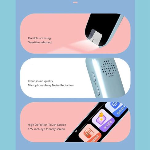 Language Translator Device, WiFi Translation Pen Scanner Touch Screen Wireless Scan Reader Pen Dictionary Mobile Scanner Translator Scanning Pen Text Multilingual Translation in Saudi Arabia