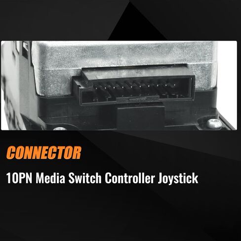 65829206444 مفتاح الوسائط المتعددة iDrive زر عصا التحكم 10Pin مناسب لسيارات BMW 5 7 X3 Series F07 F10 F11 F01 F02 F03 F04 F25 iDrive Controller CIC Navigation 2007-2017 استبدال # 65829206446 65829212451 9206444 in Kuwait