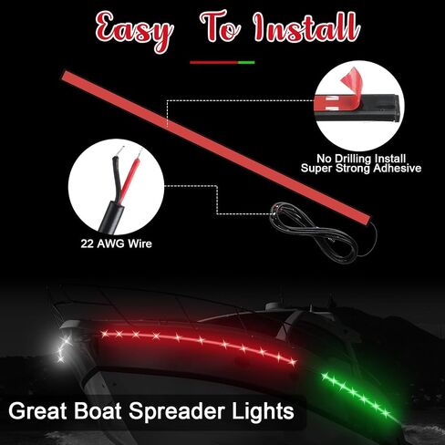 4 قطع أضواء الملاحة للقوارب البحرية أضواء LED لا الحفر تثبيت أضواء البحرية الأحمر الأخضر والأبيض أضواء الصيد قطاع ليلة للماء قارب الإضاءة لقارب عائم زورق يخت in Saudi Arabia