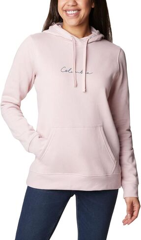 Columbia Women's Trek Graphic Hoodie, Dusty Pink/Night Wave, X-Large in Saudi Arabia