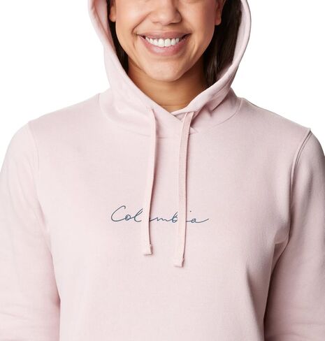 Columbia Women's Trek Graphic Hoodie, Dusty Pink/Night Wave, X-Large in Saudi Arabia