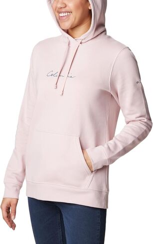 Columbia Women's Trek Graphic Hoodie, Dusty Pink/Night Wave, X-Large in Saudi Arabia