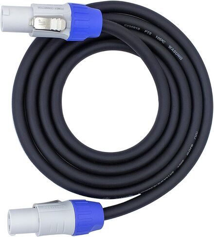 Toronce Hand-Built PowerCon Cable AC 14 AWG Power Cable SAC3FCA to SAC3FCA for LED Display Screen Light Extension Speakon Cable (Blue, 6Feet) in Saudi Arabia
