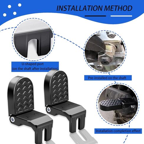 10 مللي متر U-فتحة دراجة أوتاد القدم للطي ، دراجة المقعد الخلفي دواسة ، دراجة هوائية جبلية عدم الانزلاق عجلة خلفية دواسة 1 Pairs in Kuwait