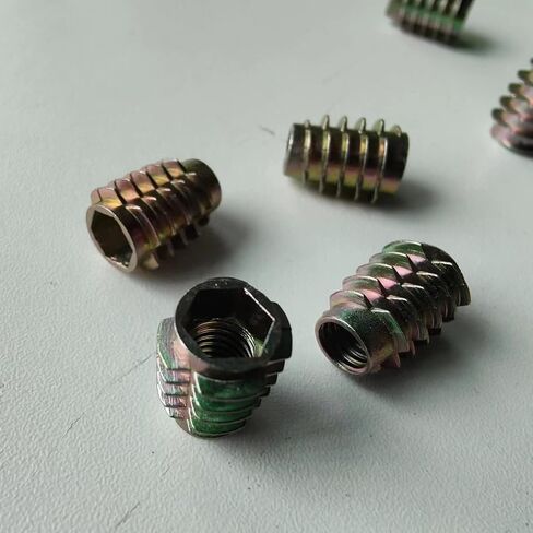 إدراجات مترابطة 5/16 "-18، 0.75" طويلة، إدراجات خيط سداسية دافق للخشب، محرك مقبس سداسي صواميل إدراج ملولبة لحرف الأثاث الخشبي in Saudi Arabia