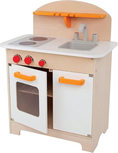 Hape Gourmet Kitchen Kid's Wooden Play Kitchen in Orange in Saudi Arabia