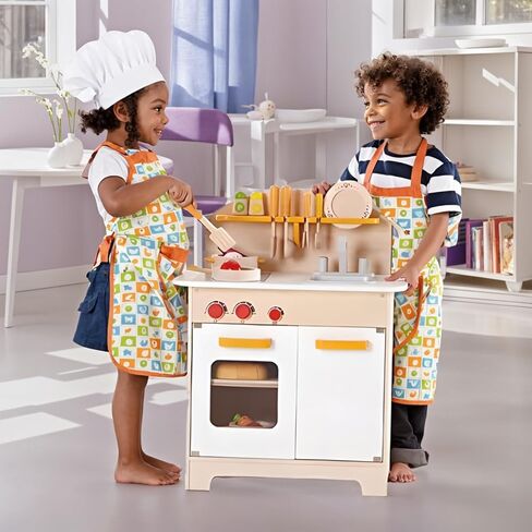 Hape Gourmet Kitchen Kid's Wooden Play Kitchen in Orange in Saudi Arabia