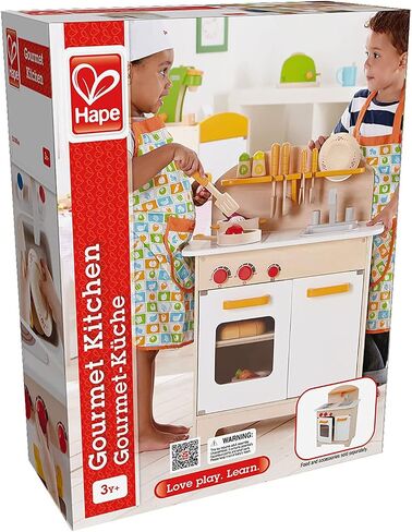 Hape Gourmet Kitchen Kid's Wooden Play Kitchen in Orange in Saudi Arabia