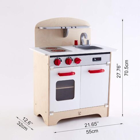 Hape Gourmet Kitchen Kid's Wooden Play Kitchen in Orange in Saudi Arabia