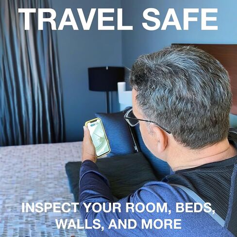 MY BED BUG FINDER™ Handheld Wireless Boroscope Endoscope Patented Bed Bug Inspection Camera - Waterproof 360 Degree Flexible, Extendable, Rechargeable, Nearly 6ft Reach - Captures Photos and Videos in Saudi Arabia