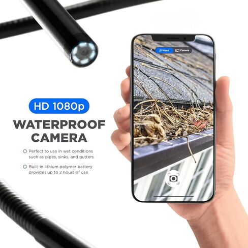 MY BED BUG FINDER™ Handheld Wireless Boroscope Endoscope Patented Bed Bug Inspection Camera - Waterproof 360 Degree Flexible, Extendable, Rechargeable, Nearly 6ft Reach - Captures Photos and Videos in Saudi Arabia