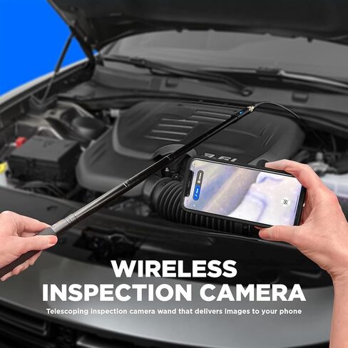 MY BED BUG FINDER™ Handheld Wireless Boroscope Endoscope Patented Bed Bug Inspection Camera - Waterproof 360 Degree Flexible, Extendable, Rechargeable, Nearly 6ft Reach - Captures Photos and Videos in Saudi Arabia