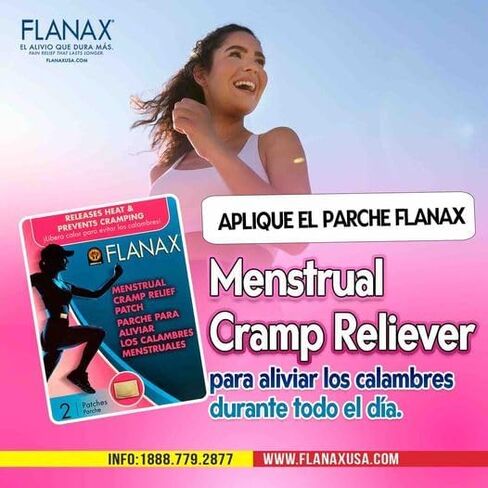 رقعة تخفيف تشنجات الدورة الشهرية من فلاناكس - حل طبيعي مهدئ لتشنجات الدورة الشهرية in Kuwait