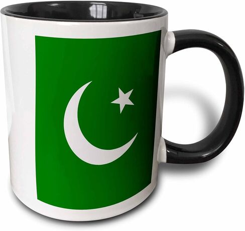 3dRose Flag of Pakistan Mug, 11 oz, Black in Kuwait