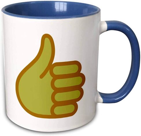 مج 3dRose Thumbs Up Emoji، 11 أونصة in Saudi Arabia