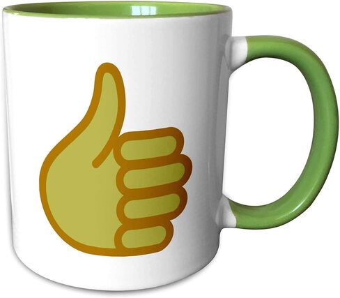 مج 3dRose Thumbs Up Emoji، 11 أونصة in Saudi Arabia