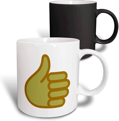 مج 3dRose Thumbs Up Emoji، 11 أونصة in Saudi Arabia
