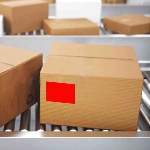 PARLAIM Matte Rectangle Label Stickers 2" x 3" Adhesive Color Code Stickers, 250PCS Tags for Business, Expressage, Fluorescent Green in Saudi Arabia