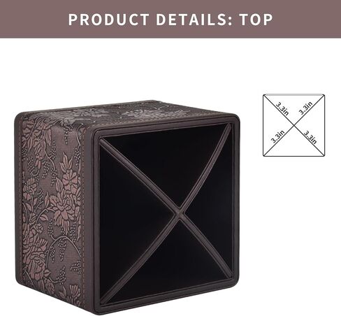 Square Leather 360°Rotatable Pencil Holders,Remote Control Holder,Spinning Bedside TV Remote Caddy,Desktop Organizer for Pen,Media Controller,Phone,Glasses,Office Supplies Storage Box(Blue) in Saudi Arabia