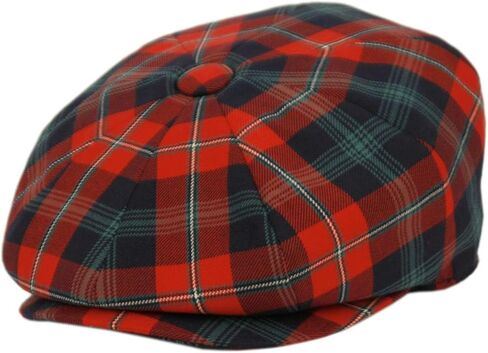 Men's Classic 8 Panel Wool Blend Newsboy Snap Brim Collection Hat in Saudi Arabia