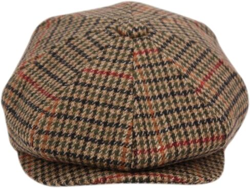 Men's Classic 8 Panel Wool Blend Newsboy Snap Brim Collection Hat in Saudi Arabia