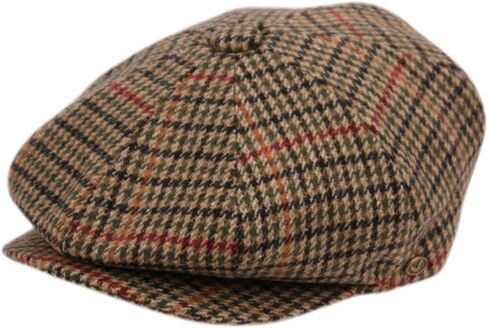 Men's Classic 8 Panel Wool Blend Newsboy Snap Brim Collection Hat in Saudi Arabia