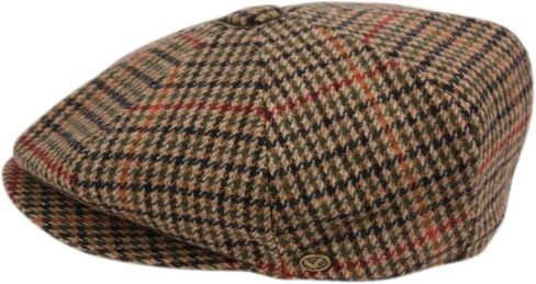 Men's Classic 8 Panel Wool Blend Newsboy Snap Brim Collection Hat in Saudi Arabia