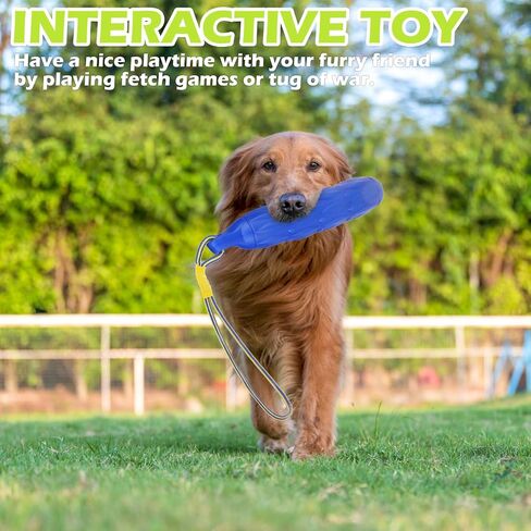 EXPAWLORER Floating Dog Toys - 2 Pack Fetch Stick Chase Toy with Nylon Rope, Durable Non-Toxic Interactive Chew Toy for Training Outdoor Activities, Summer Pool Float Toys for All Breeds Dogs in Saudi Arabia