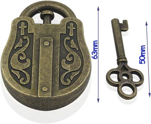 لعبة ألغاز فكرية لقفل وفتح قفل خدعة معدنية برونزية وعتيقة الطراز in Kuwait