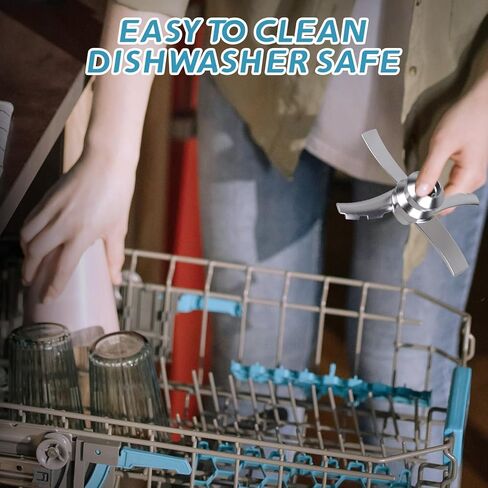 شفرة مجداف بديلة متوافقة مع صانعات الآيس كريم من سلسلة Ninja Creami NC300، قطعة بديلة مجداف شفرة الخلط لـ Ninja Creamerizer NC299AMZ، NC301، CN305A، CN301CO in Kuwait