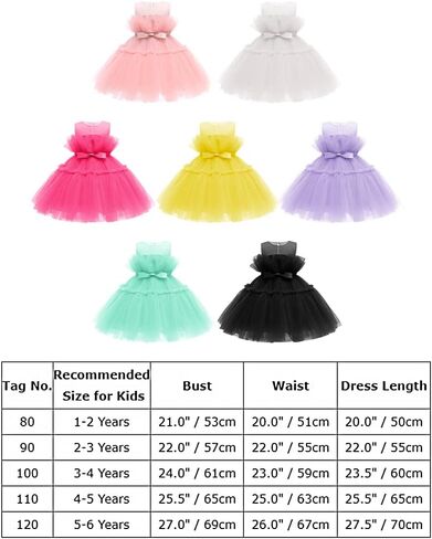 IWEMEK Ruffle Flower Girls Dress Sleeveless Bow Princess Party Tutu Gown Wedding Bridesmaid Pageant Formal Prom Dresses in Saudi Arabia