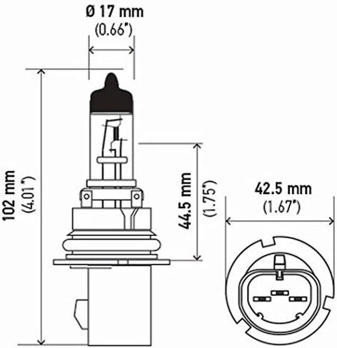 HELLA 9007 Standard Halogen Bulb, 12 V, 65/55W, Multi in Saudi Arabia