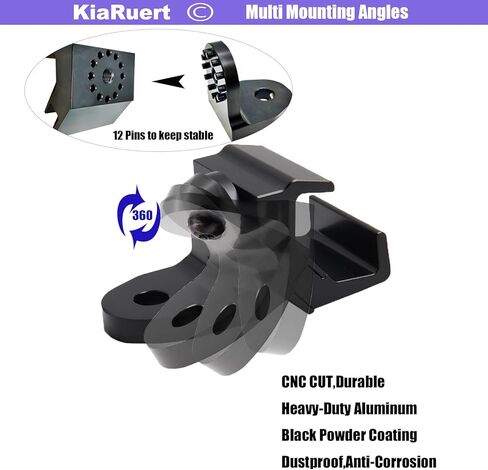 UTV 360 درجة قابل للتعديل العلم سوط ضوء تصاعد قوس متوافق مع Polaris Ranger General Can am Defender Commander 2021+ Maverick Trail/Sport Work for Pro-fit Cage (1PCS) in Kuwait