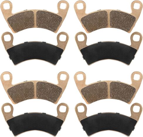 وسادات الفرامل الأمامية والخلفية لـ Polaris RZR XP 1000 2022 2021 2020 2019 2018 2017 2015 2014، استبدال وسادات الفرامل الملبدة شديدة التحمل مع حشوات مضادة للضوضاء (4 أزواج) in Kuwait