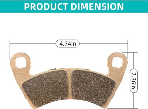 وسادات الفرامل الأمامية والخلفية لـ Polaris RZR XP 1000 2022 2021 2020 2019 2018 2017 2015 2014، استبدال وسادات الفرامل الملبدة شديدة التحمل مع حشوات مضادة للضوضاء (4 أزواج) in Kuwait