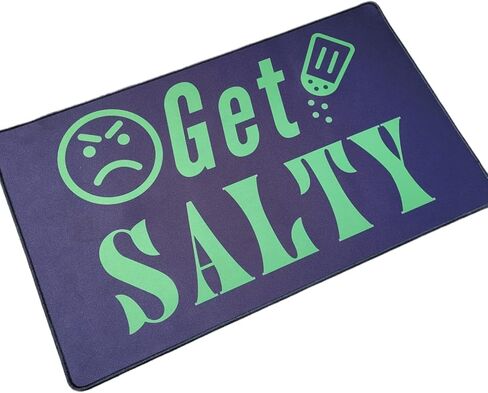 حصيرة اللعب Get Salty MTG، متوافقة مع Magic The Gathering Playmat - حصيرة بطاقات مضحكة أو لوحة ماوس MTG، YuGiOh، Pokemon، TCG، غير قابلة للانزلاق 14 × 24 بوصة in Kuwait