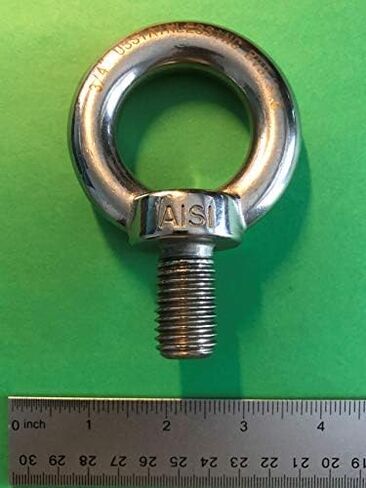 US STAINLESS Stainless Steel 316 3/4" Lifting Eye Bolt 3/4" UNC Marine Grade Pitch of 10 in Kuwait