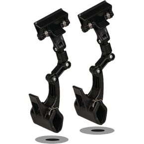 Document Holder Foldable Adjustable Clip Copy Holder for Computer Monitor Canvas Typing, Artist Office Painting Supplies Accessory, Pack of 2 Flexible, Black, Plastic and Metal in Kuwait