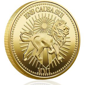 John Wick Continental Coin Replica, 40mm Golden Plated Metal Movie Prop Style Souvenir, Heavyweight Collectible Coin for Fans, Cosplay & Display (A) in Kuwait