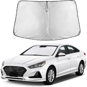 مظلة الشمس للزجاج الأمامي من Autovir مناسبة لـ 2015-2017 2018 2019 Hyundai Sonata Sunshade، ظلال نافذة السيارة الأمامية واقي من الشمس، تحجب الأشعة فوق البنفسجية والحرارة، ملحقات السيارة in Kuwait